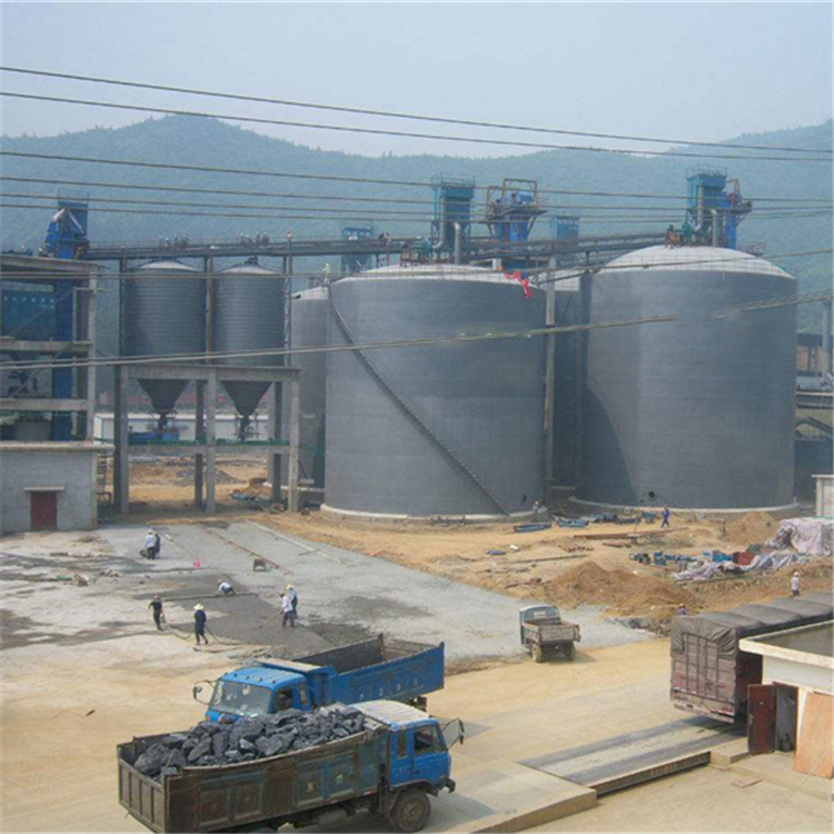 东方水泥钢板仓2座3000吨青岛项目进入施工